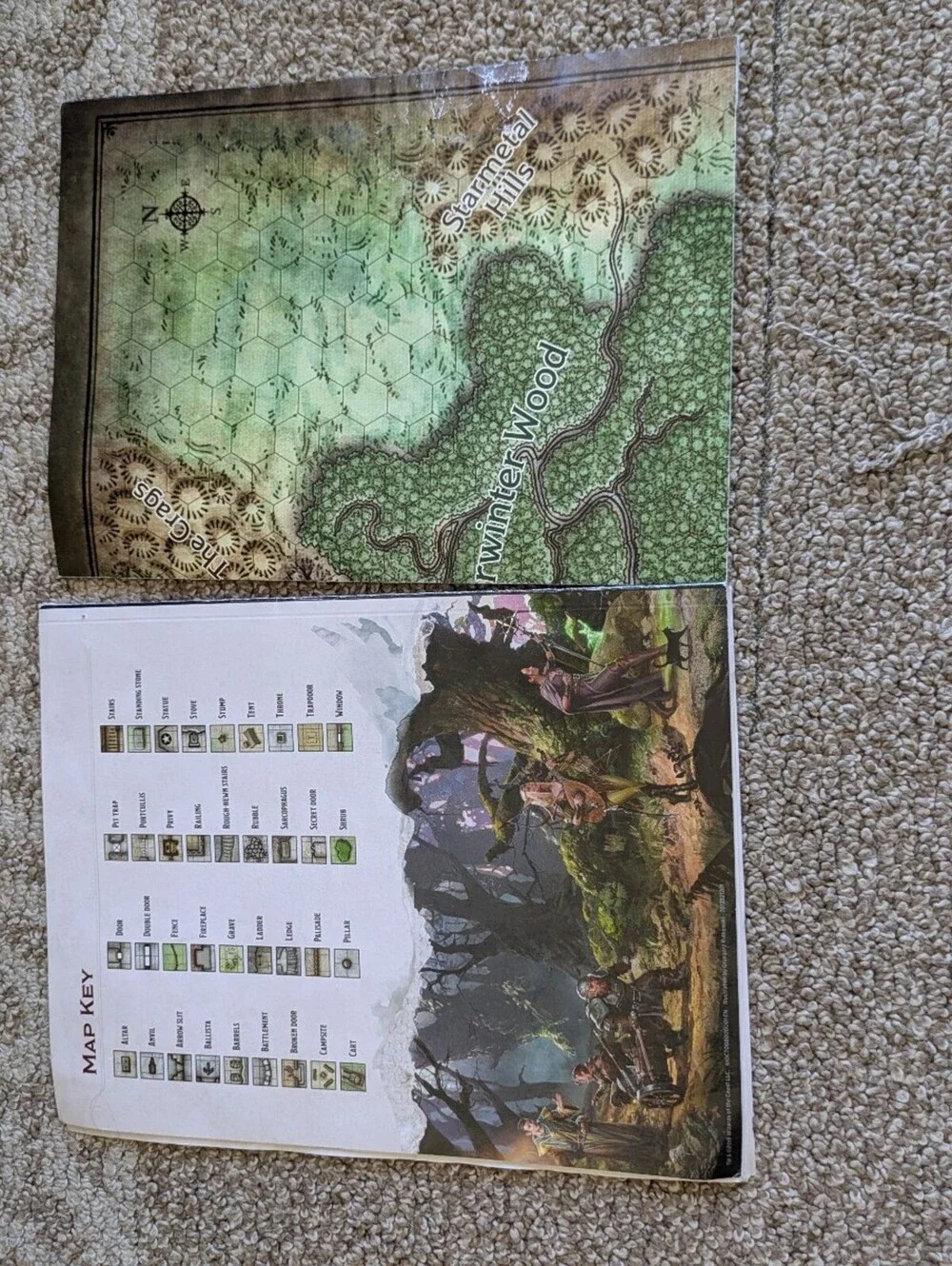 Dungeons Dragons 5e Book Lot Players Handbook Essentials Kit Map Young Guide